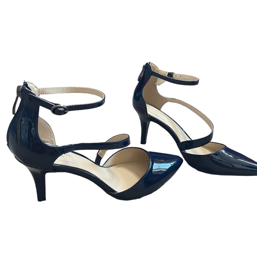 Liz Claiborne Blue Patent Leather Heels - Picture 7 of 12